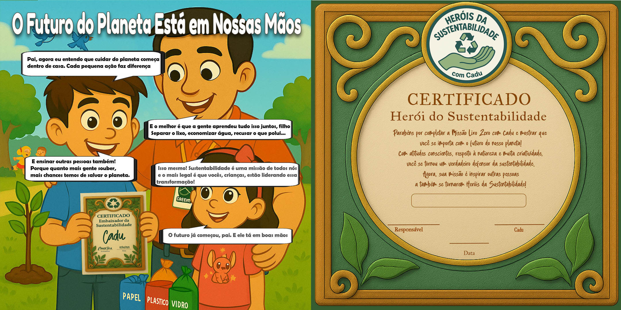Herói da Sustentabilidade certificate