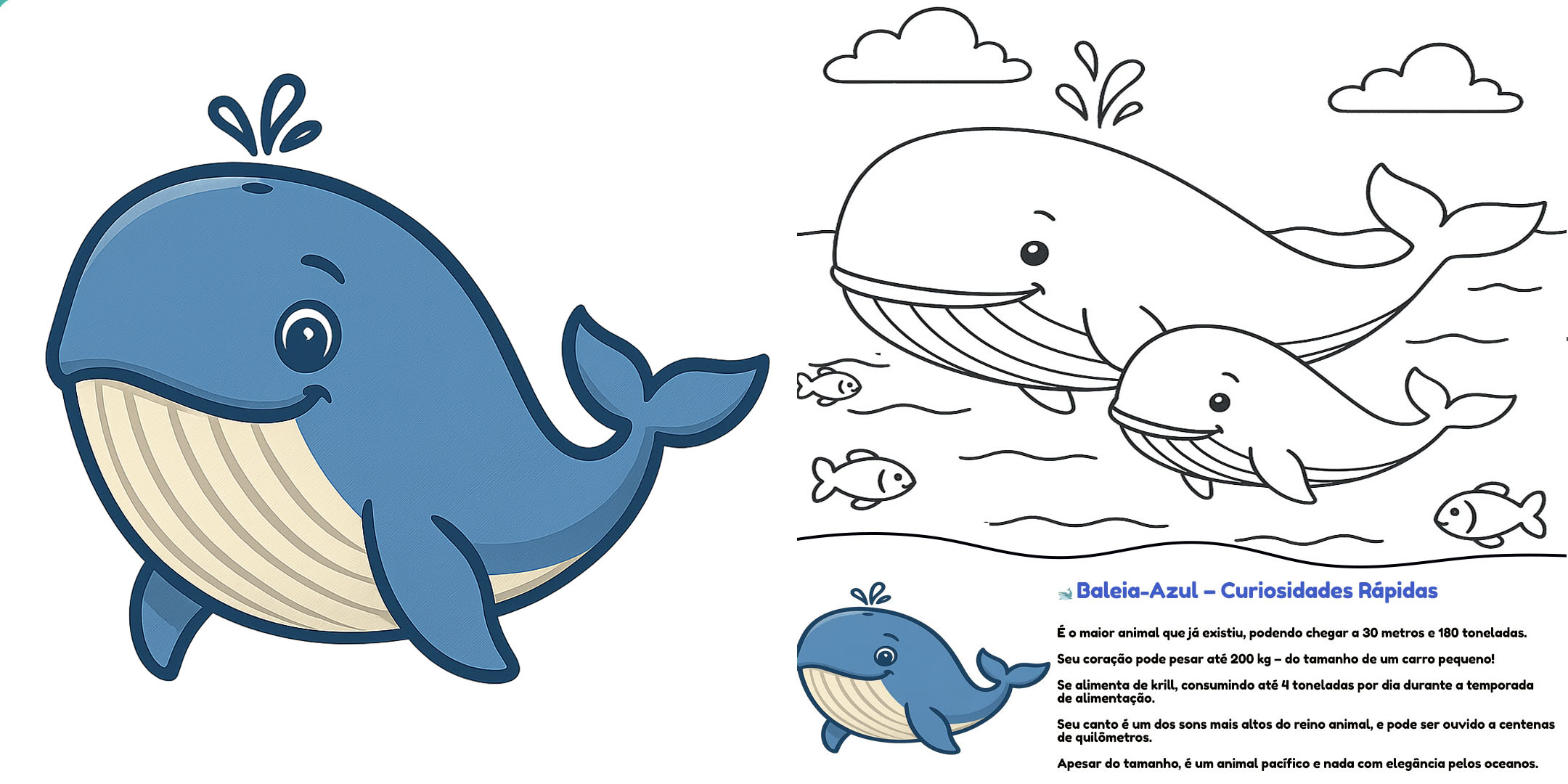 Blue whale educational activity
