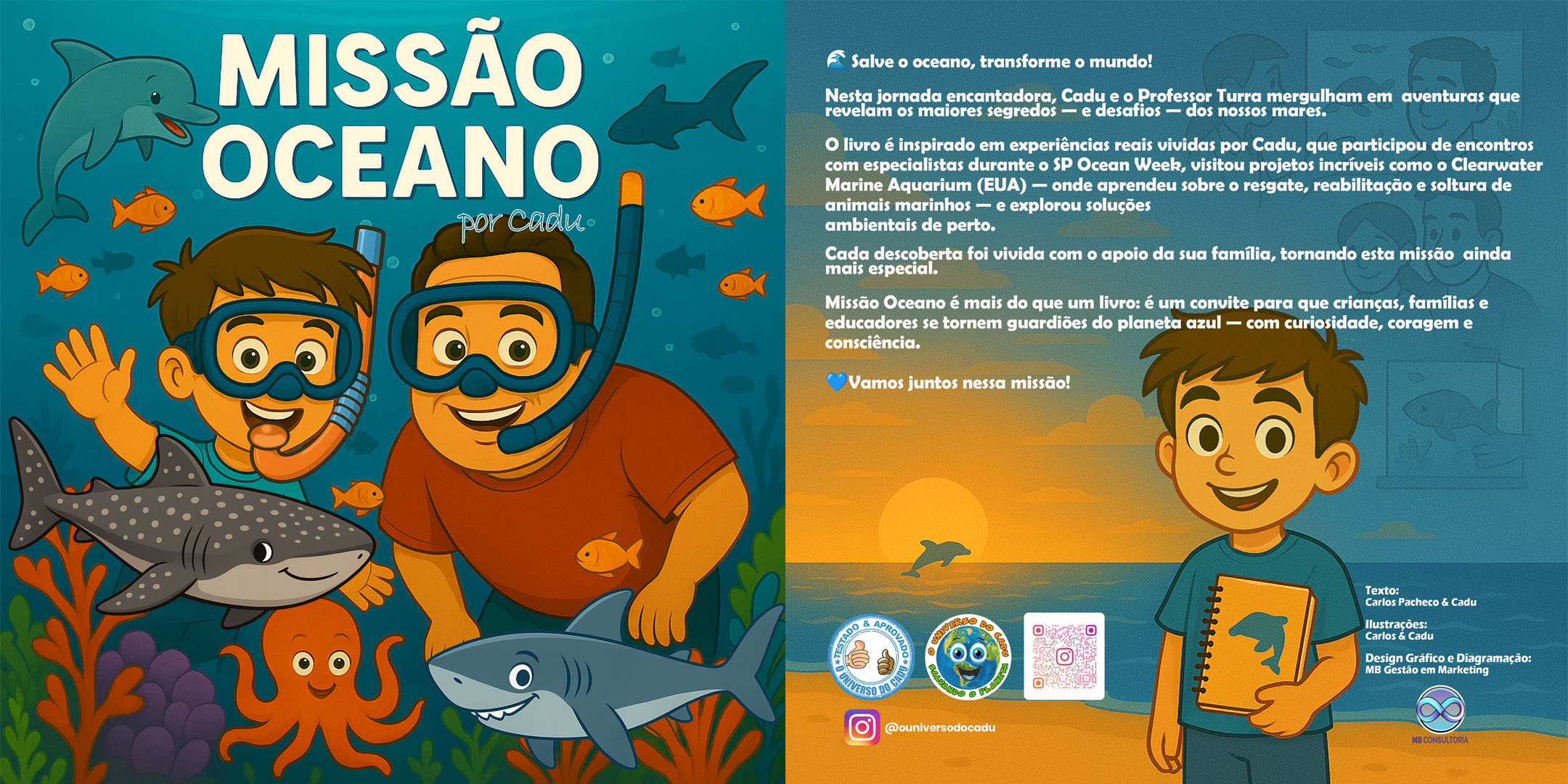 Missão Oceano cover and back cover