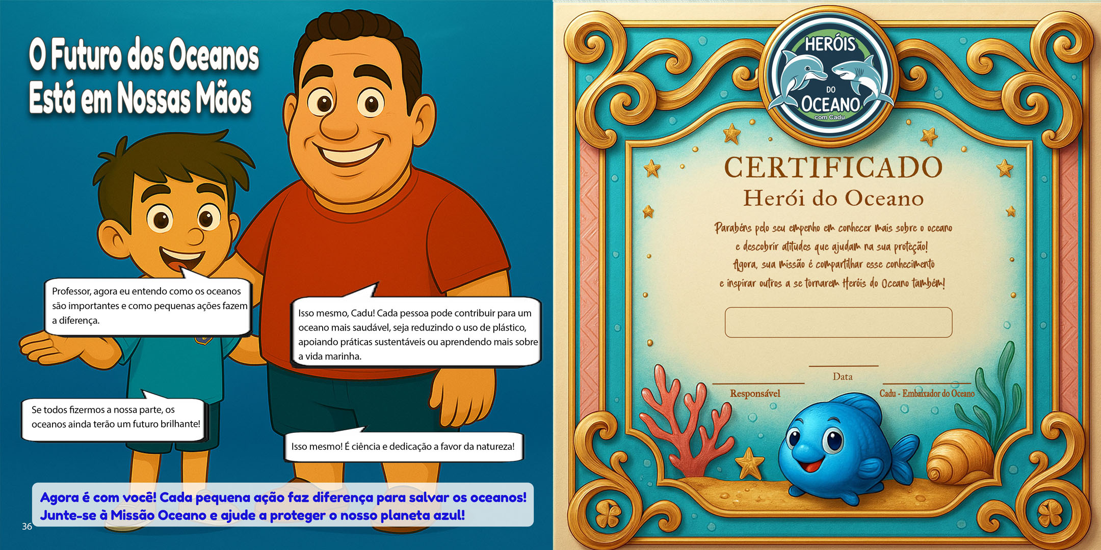 Herói do Oceano certificate
