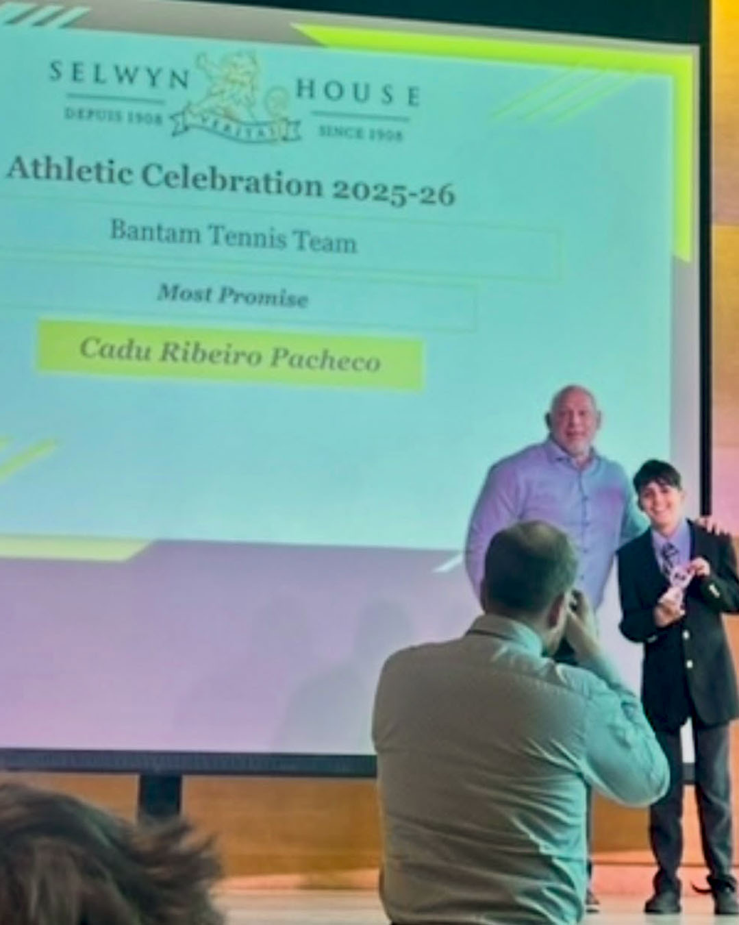 Selwyn House School Most Promising Player - Bantam Tennis Team 2026